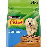 Friskies Junior puppy kibble turkey with milk, vegetables 3 kg - Kibble for Puppies