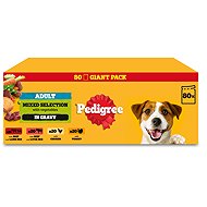 Pedigree tasakos eledel vegyes válogatás lében felnőtt kutyáknak 80 × 100 g - Alutasakos kutyaeledel