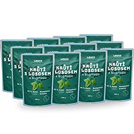 LOUIE pork with spinach and prebiotics 400 g 8 pcs - Dog Food Pouch