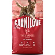 Carnilove Active Dog Dry Made with Venison & Reindeer & Wild Boar for Active Adult All Breeds 4 kg - Dog Kibble