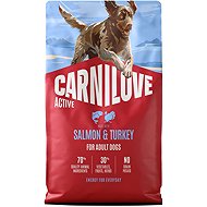 Carnilove Active Dog Dry Made with Salmon & Turkey for Adult All Breeds 4 kg - Dog Kibble