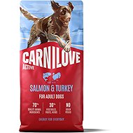 Carnilove Active Dog Dry Made with Salmon & Turkey for Adult All Breeds 12 kg - Dog Kibble