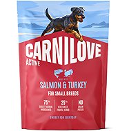 Carnilove Active Dog Dry Made with Salmon & Turkey for Adult Small Breeds 1.5 kg - Dog Kibble
