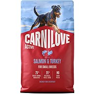 Carnilove Active Dog Dry Made with Salmon & Turkey for Adult Small Breeds 4 kg - Dog Kibble