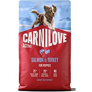 Carnilove Active Dog Dry Made with Salmon & Turkey for Puppies 4 kg - Dog Kibble