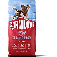 Carnilove Active Dog Dry Made with Salmon & Turkey for Puppies 12 kg - Dog Kibble