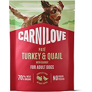 Carnilove Dog Pouch Paté Turkey & Quial with Carrot 300 g - Dog Food Pouch