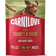 Carnilove Dog Pouch Paté Turkey & Duck with Timothy Grass 300 g - Dog Food Pouch