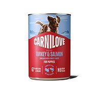 Carnilove Dog Can Paté Made with Turkey & Salmon for Puppies 400 g - Canned Dog Food