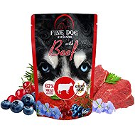Fine Dog XXL pocket for dogs with beef 10 × 500 g - Dog Food Pouch