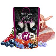 Fine Dog XXL pocket for dogs with lamb 10 × 500 g - Dog Food Pouch