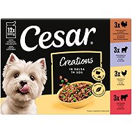 Cesar Selection in sauce, 12 × 100 g - Dog Food Pouch