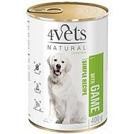 4Vets NATURAL SIMPLE RECIPE s divinou 400 g konzerva pre psov - Konzerva pre psov