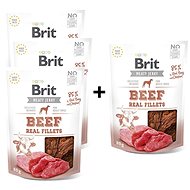 Brit Jerky Beef Fillets 80g 3+1 Free - Dog Treats