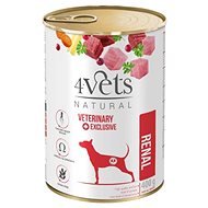 4Vets Natural veterinary exklusive renal 400 g - Diétna konzerva pre psov