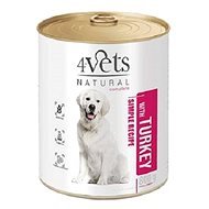 4Vets NATURAL SIMPLE RECIPE s morčacím mäsom 800 g konzerva pre psov - Konzerva pre psov