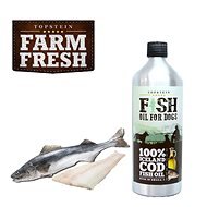 Topstein Farm Fresh Fish Oil for Dogs 100% Iceland Cod Fish Oil 500ml - Food Supplement for Dogs