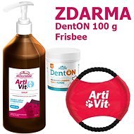 Vitar Veterinae Artivit syrup 1000ml + 100g DentOn + frisbee toy for dogs - Joint Nutrition for Dogs