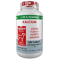 Giom Calcium 180 tbl. + 25% free - Food Supplement for Dogs