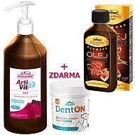 Vitar Veterinae Artivit syrup 1000 ml + DentON 100 g + salmon oil 200 ml - Joint Nutrition for Dogs