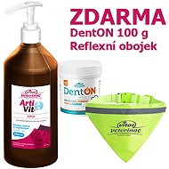 Vitar Veterinae Artivit syrup 1000 ml + DentON 100 g + reflective collar - Joint Nutrition for Dogs