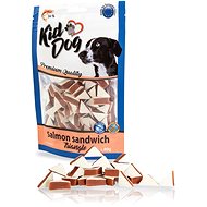KidDog Salmon Sandwich Triangles 80g - Dog Treats