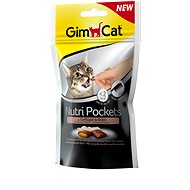 GimCat Nutri Pockets Poultry and Biotin 60g - Cat Treats