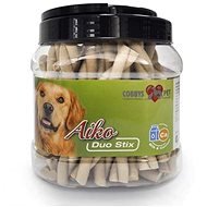 Cobbys Pet Aiko Duo Stix 12cm Dairy with calcium 1pc - Dog Treats