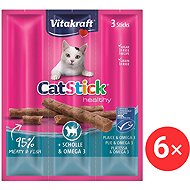Vitakraft Cat Stick Delicacy Halibut/omega 3, 3 × 6 g 6 pcs - Cat Treats