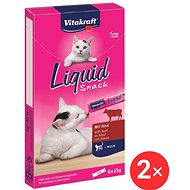 Vitakraft Cat Liquid Snack Beef and Inulin 2 × 90 g - Cat Treats