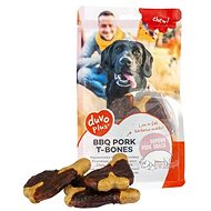 Duvo+ Pork T-bones with BBQ flavour 9,5cm 6pcs 300g - Dog Treats