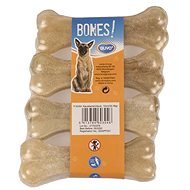 Duvo+ Bones! Lisovaná byvolia kosť 10 cm 4 ks - Kosť pre psa