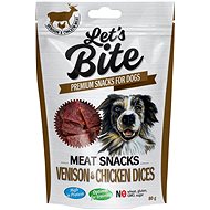 Let's Bite Meat Snacks Chicken Squares with Venison 80 g - Dog Treats