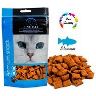 FINE CAT Stuffed pads with salmon 80g - Cat Treats
