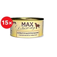 MAX boneless chicken muscle meat 6×400 g - Canned Dog Food