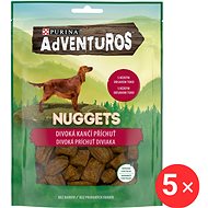 Adventuros Nuggets dog treats, wild boar 5x90g - Dog Treats