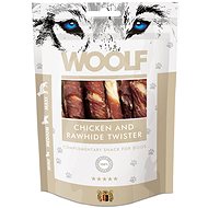 Woolf Chicken and Rawhide Twister 100 g - Dog Treats