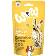 Wow treats Natural chewable Rabbit ears 120 g - Dog Treats