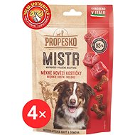 Propesko Mistr měkké hovězí kostičky 4 × 90 g - Dog Treats