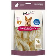 Dokas Rabbit ears without hair 70 g - Dog Treats
