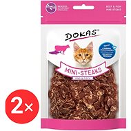 Dokas Beef and cod mini steaks for cats 2 × 25 g - Cat Treats