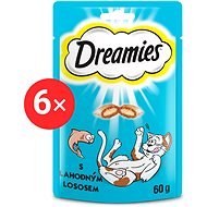 Dreamies pamlsky losos pro kočky 6 × 60 g - Cat Treats