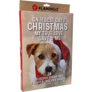 Flamingo Advent calendar with treats for dogs 295 g - Advent Calendar for Dogs