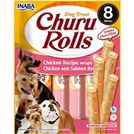 Inaba Churu Dog Rolls kuřecí s lososem wraps 8 × 12 g - Dog Treats