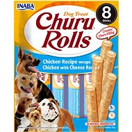 Inaba Churu Dog Rolls chicken tubes with cheese 8 × 12 g - Dog Treats