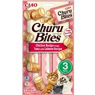 Ciao Churu Cat Bites kurací wraps s tuniakovo-lososovým pyré 3× 10 g - Maškrty pre mačky