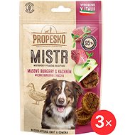 Propesko Master burger with duck, apple and thyme 3 × 60 g - Dog Treats