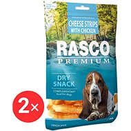 Rasco Premium Delicacy Cheese strips coated with chicken 2 × 80 g - Dog Jerky