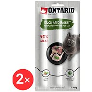 Ontario duck and rabbit sticks 3 × 5 g 2 pcs - Cat Treats