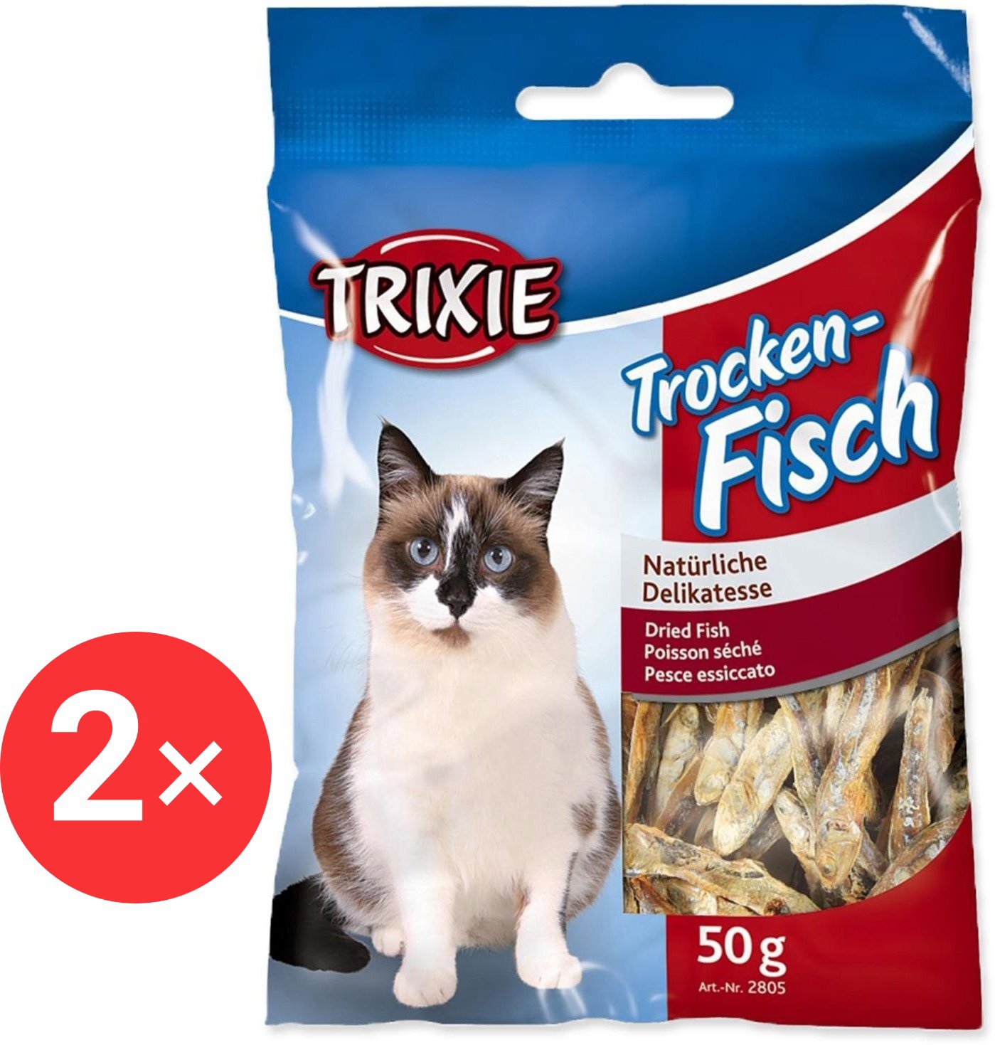 Trixie Anchovies dried 2 × 50 g - Cat Treats